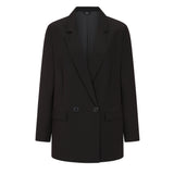 Long Sleeve Relaxed Fit Blazer Black