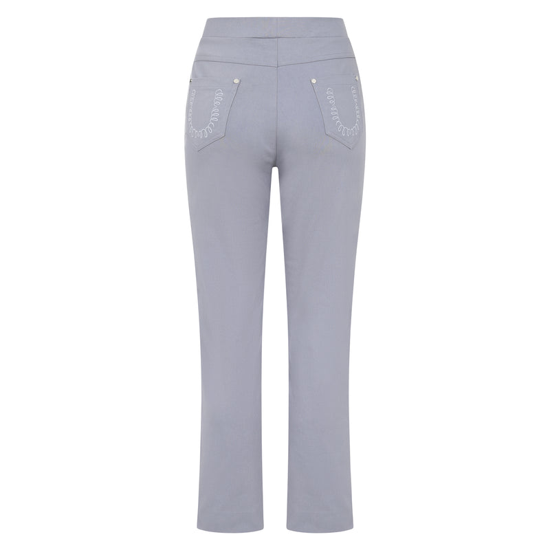 Jean Style Bengaline Trousers Light Grey