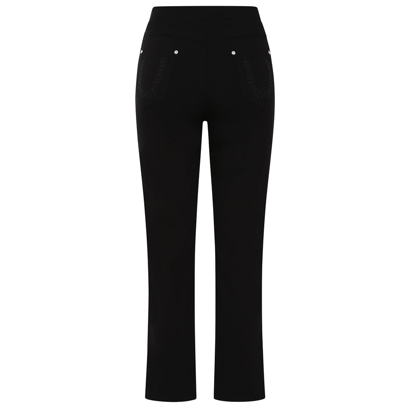 Jean Style Bengaline Trousers Black