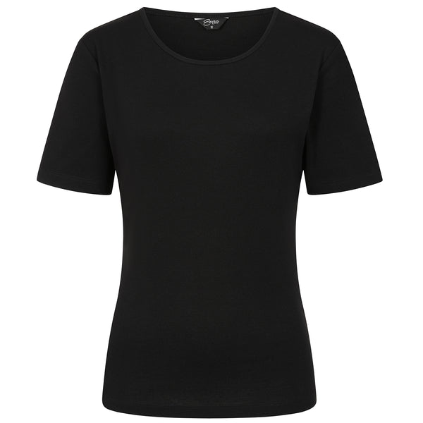 Short Sleeve Crew Neck T Shirt Black