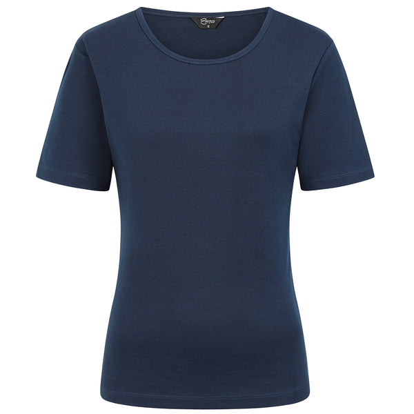 Short Sleeve Crew Neck T Shirt Navy