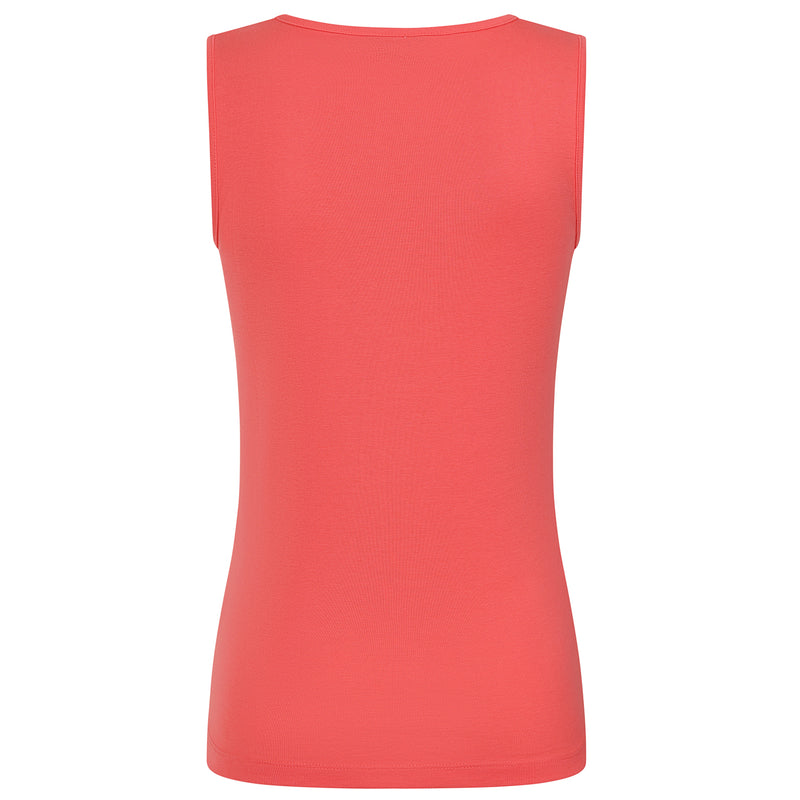 Square Neck Vest Coral