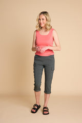 Square Neck Vest Coral