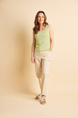 Square Neck Vest Lime