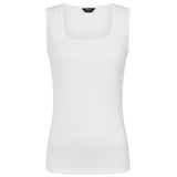 Square Neck Vest White