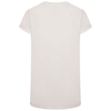 Butterfly Foil Star Round Neck T-Shirt White