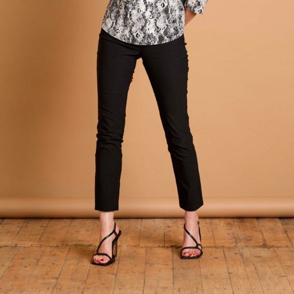 Fleece Lined Pull On Bengaline Trouser Black