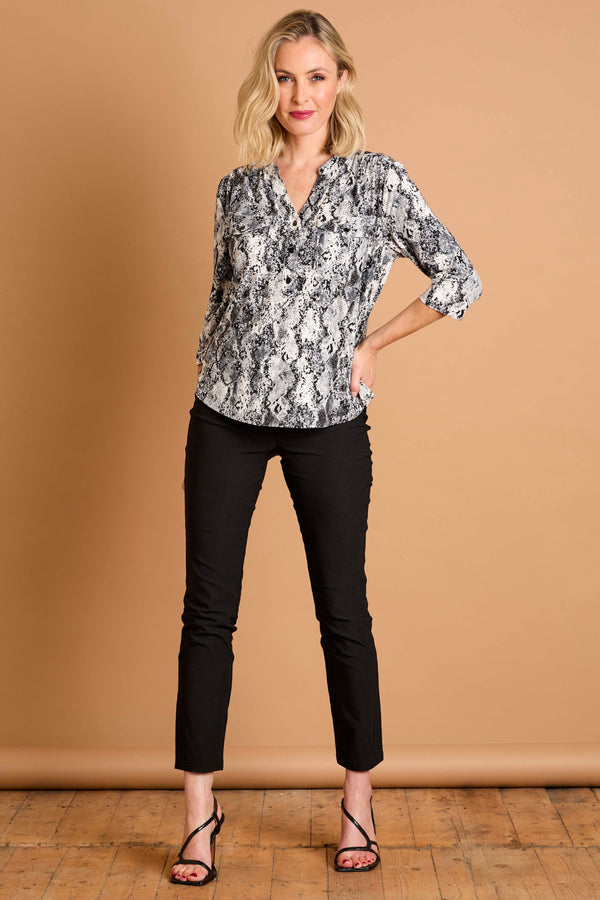 Fleece Lined Pull On Bengaline Trousers