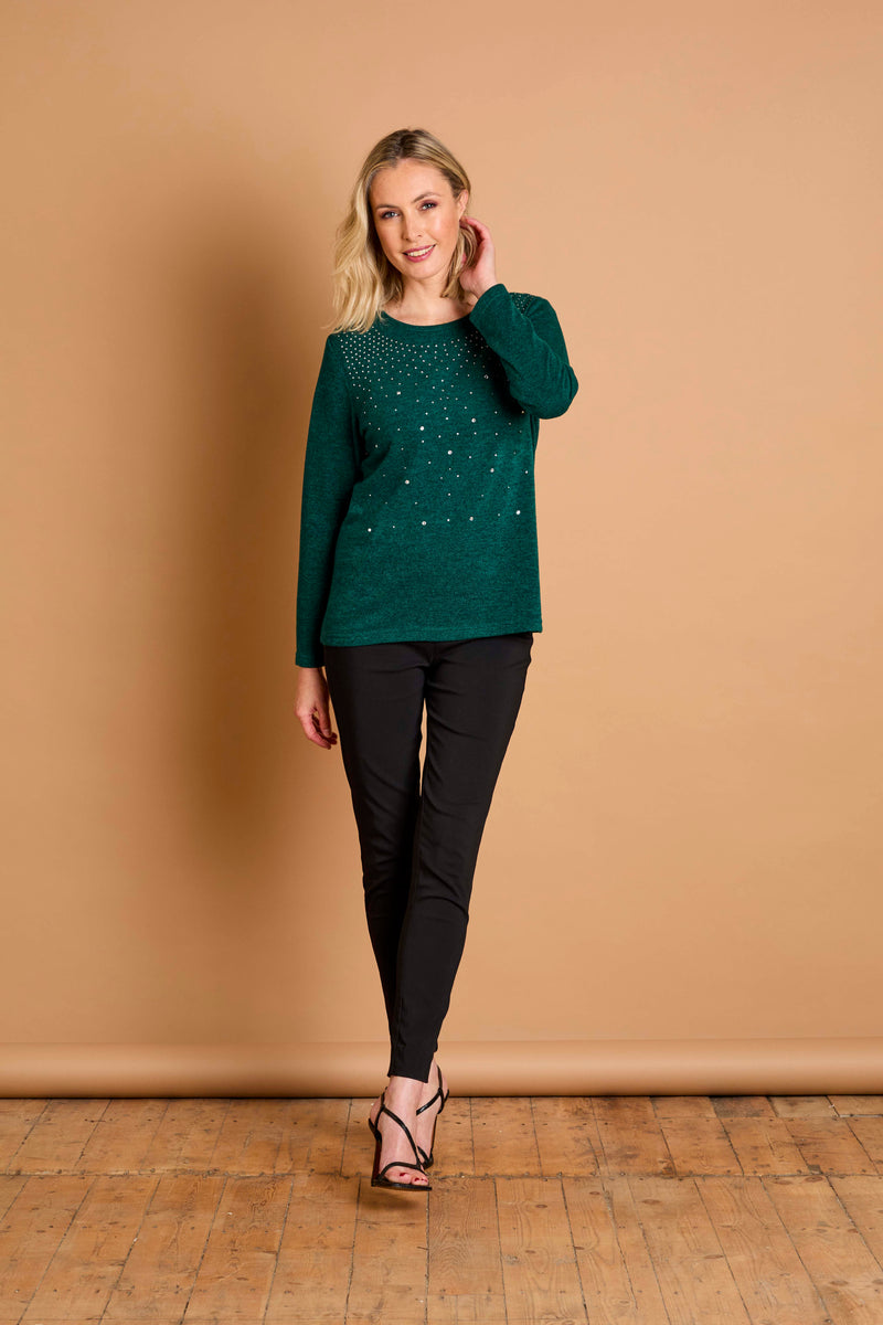 Sparkle Stud Detail Top
