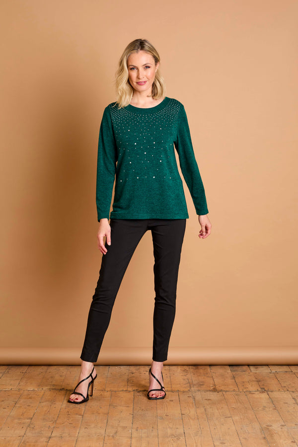 Sparkle Stud Detail Top