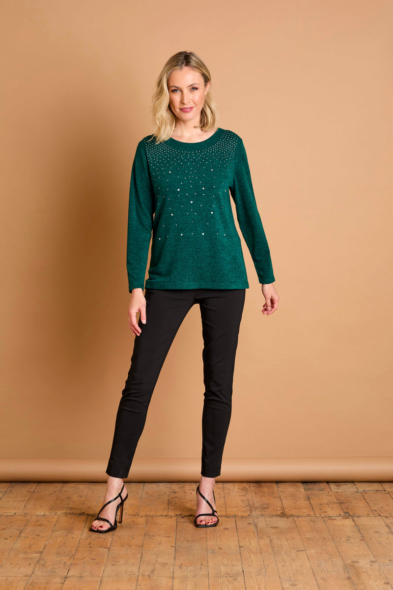 Sparkle Stud Detail Top
