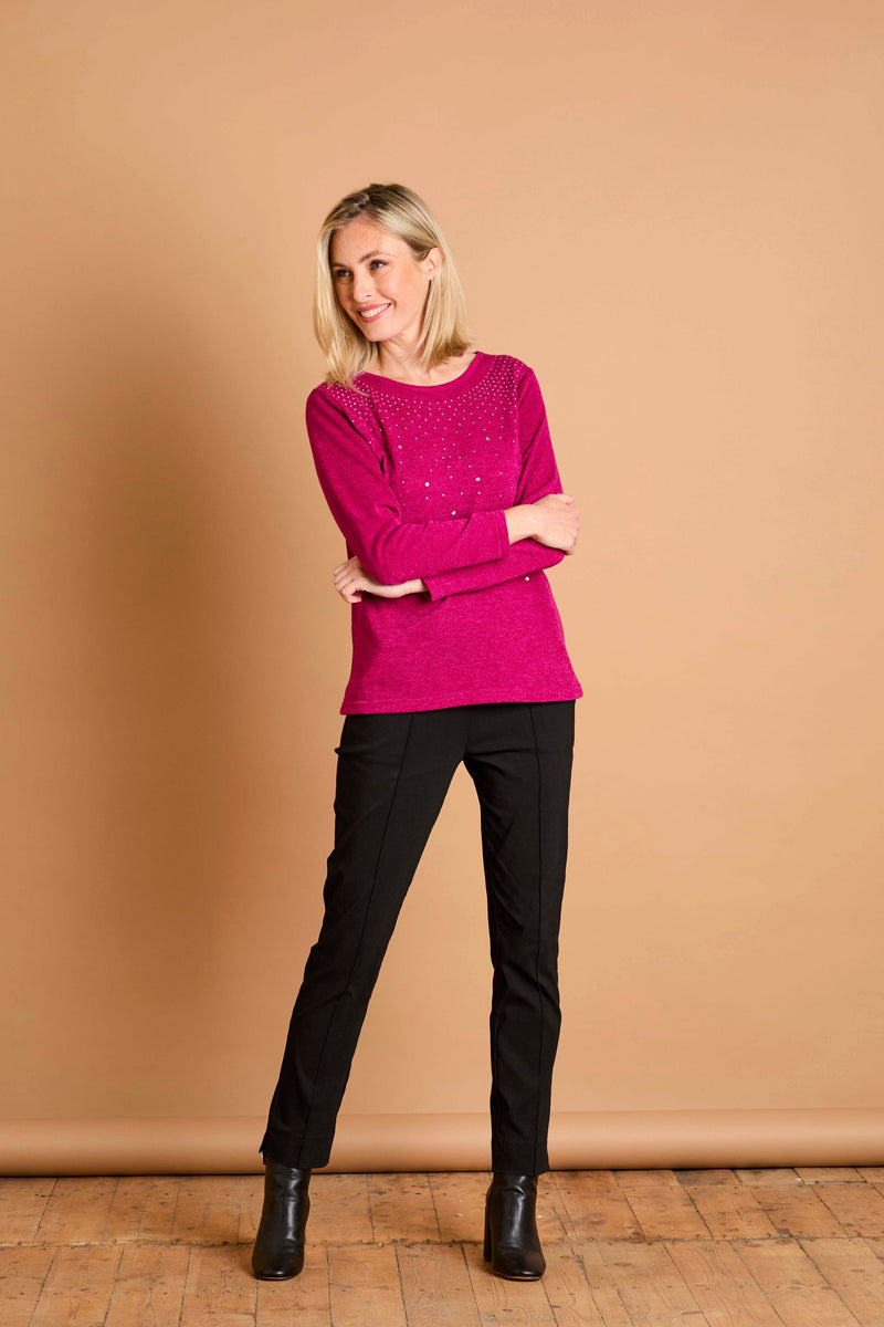 Sparkle Stud Detail Top