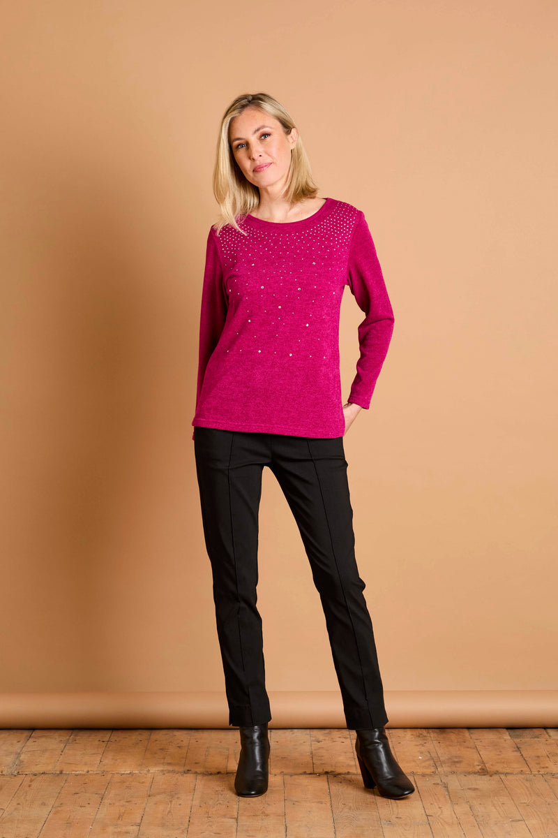Sparkle Stud Detail Top