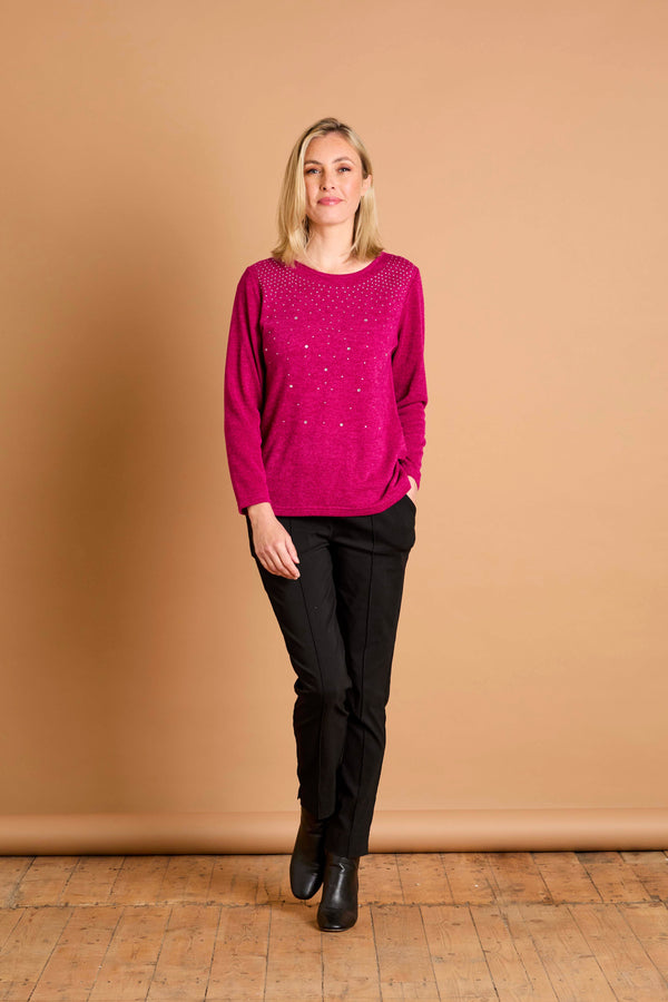 Sparkle Stud Detail Top