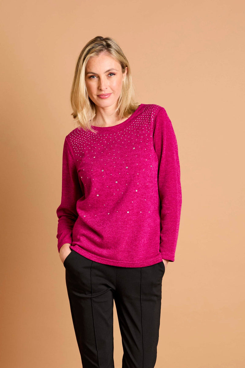 Sparkle Stud Detail Top