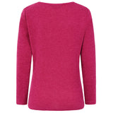 Hot Fix Round Neck Top Pink