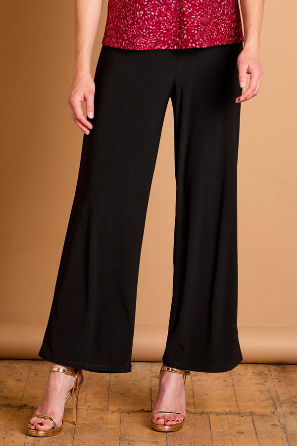 Wide Leg Stretch Trousers