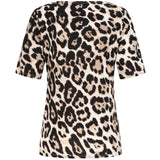 Beige Animal Print Top Beige