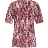 Pink Snake Print Top Pink