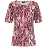 Pink Snake Print Top Pink