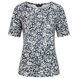 Teal Floral Print Top Teal