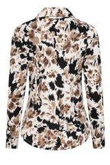 Floral Print Classic Collar Blouse