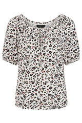 Ditsy Floral Short Sleeve Gypsy Top