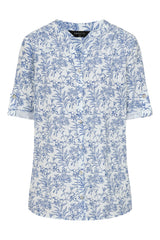 Floral Print Cotton Blouse