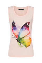 Butterfly Print Vest