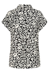 Short Sleeve Floral Print Blouse