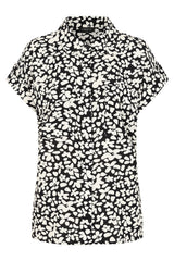 Short Sleeve Floral Print Blouse