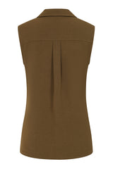 Sleeveless Plain Top