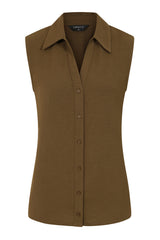Sleeveless Plain Top
