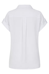 Short Sleeve Collared Blouse