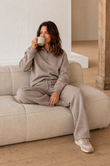 Half Zip Jersey Lounge Top