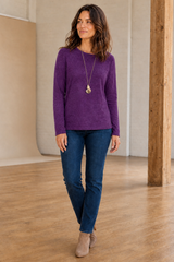 Soft Touch Top With Necklace