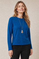 Soft Touch Top With Necklace