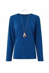 Soft Touch Top With Necklace