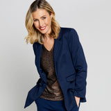 Sleeveless  V Neck Shimmer Vest Bronze