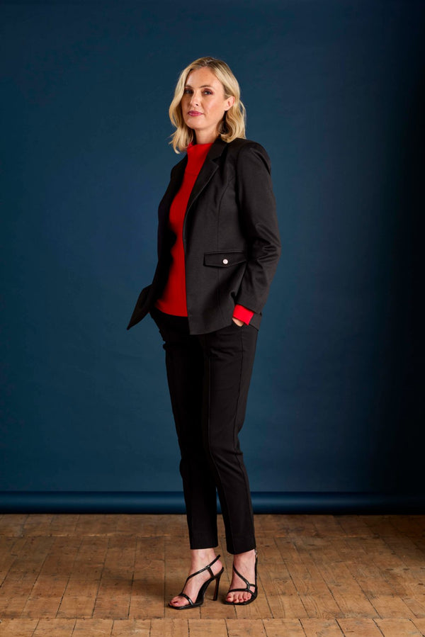 Ponte Open Blazer Black