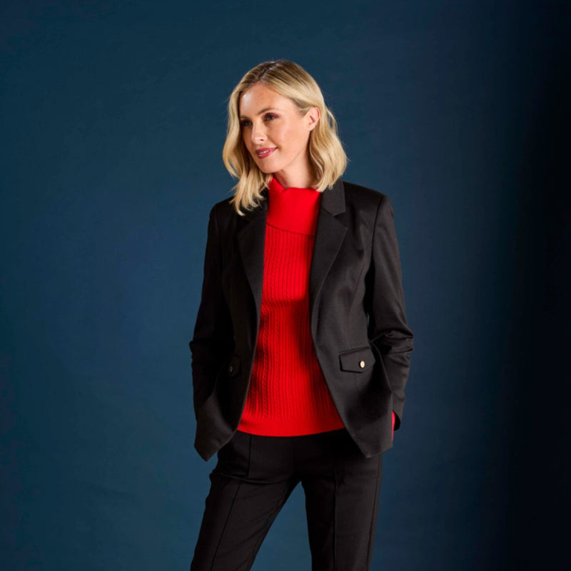 Ponte Open Blazer Black