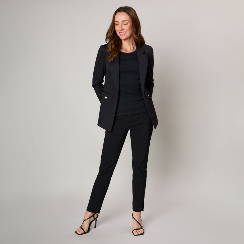 Ponte Open Blazer Black