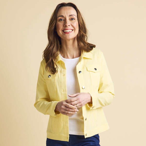 Jean Style Bengaline Jacket Lemon