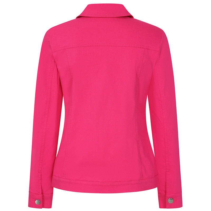 Jean Style Bengaline Jacket Hot Pink