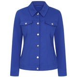 Jean Style Bengaline Jacket Royal Blue
