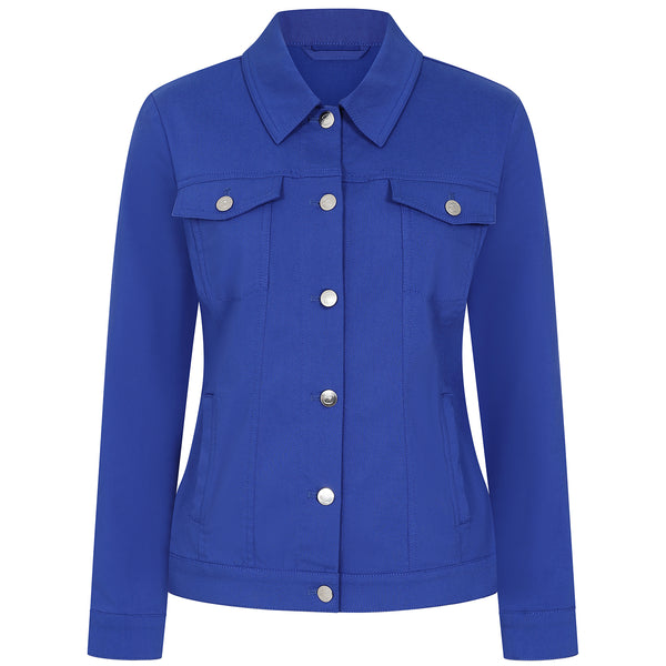 Jean Style Bengaline Jacket Royal Blue