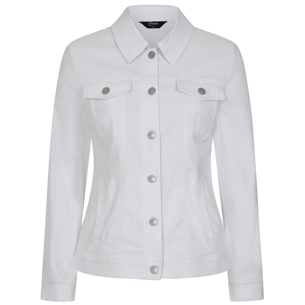 Jean Style Bengaline Jacket White