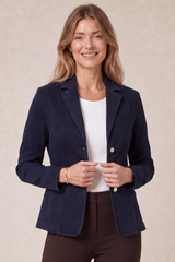Tailored Denim Blazer