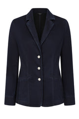 Tailored Denim Blazer Dark Denim