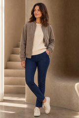 Suedette Bomber Jacket
